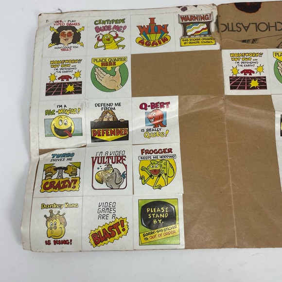 Lot of VINTAGE Scholastic Stickers - Donkey Kong, Frogger HG5 - Picture 1 of 7
